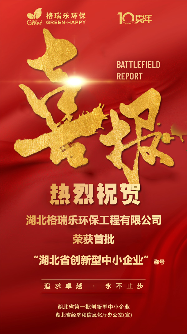 首批荣获称号,湖北省,创新型中小企业,喜讯,喜报,热烈祝贺